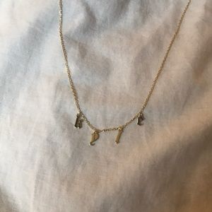 gothic letter “kyle” name necklace